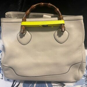 Gucci Tote Bag with Bamboo Handles